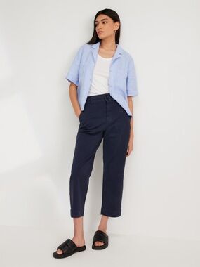 Everlane The Linen Workwear Shirt Light Blue